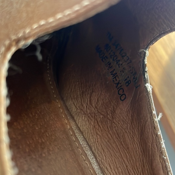 Frye • ray artisan metallic leather mules sz 7 - Picture 13 of 13